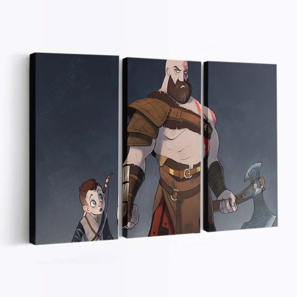 god of war 4 cartoon artwork n3